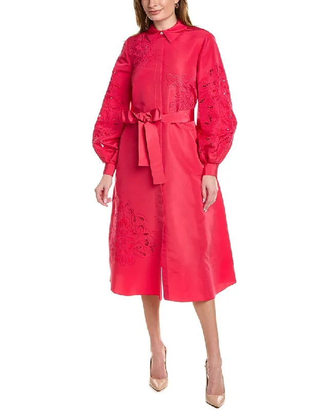 Carolina Herrera Silk Trench Dress