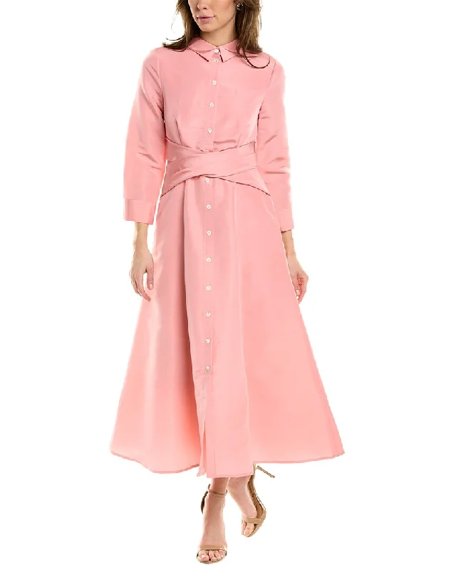 Carolina Herrera Silk Trench Shirtdress