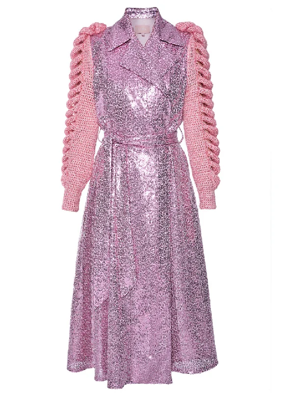 MARINA SPARKLE DRESS - TRENCH