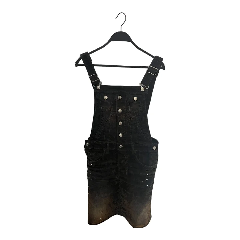 DSQUARED2/Shirt Dress/38/Cotton/BLK/Overalls