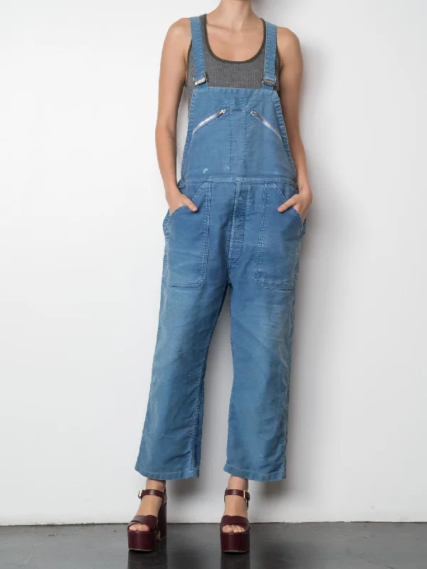 Vintage Overalls With Single Zip on Bib