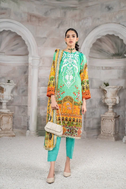 Wool Shawl with Khadar Embroidered Dress by Aabpara 01