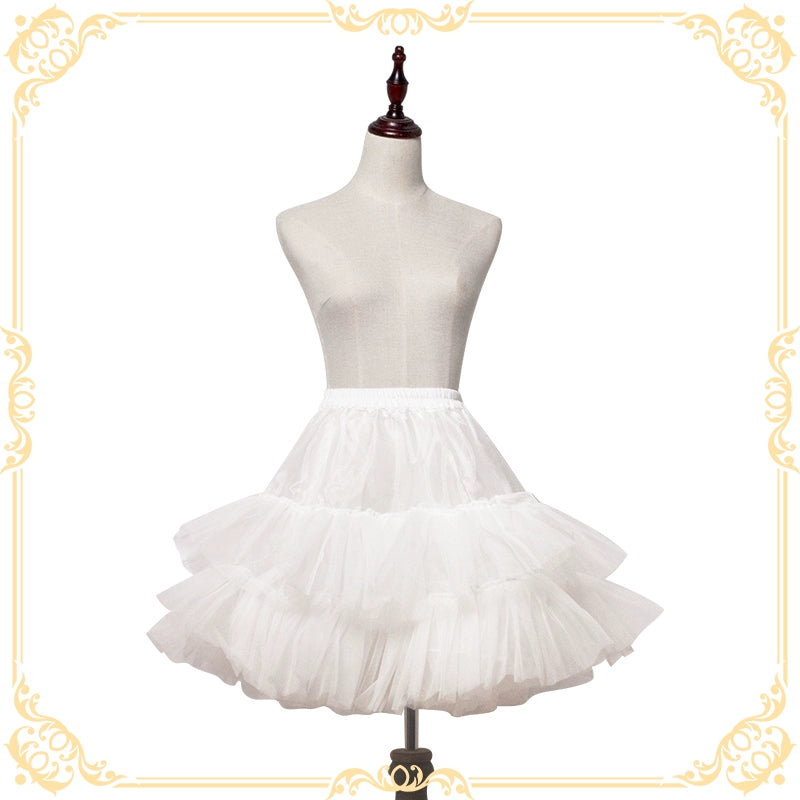 Magic Tea Party~White Lolita Petticoat Volience Petticoat with 3-Layer