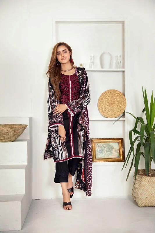 Winter Ready to Wear Embroidered Dress with Shawl by Aleezay 14