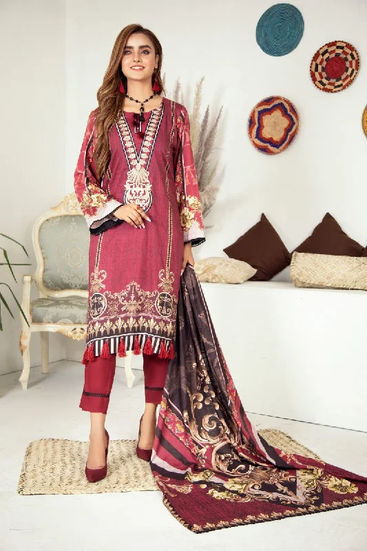 Winter Ready to Wear Embroidered Dress with Shawl by Aleezay 15