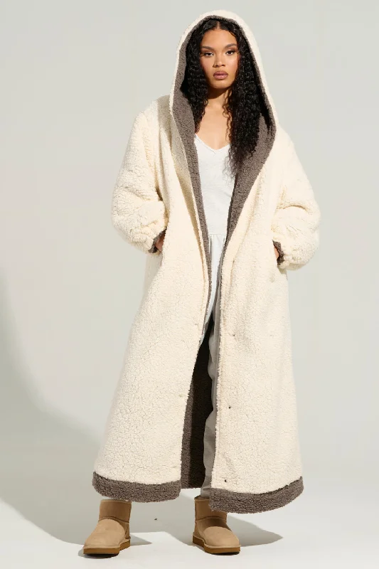 BEAR HUG REVERSIBLE FLEECE TRENCH