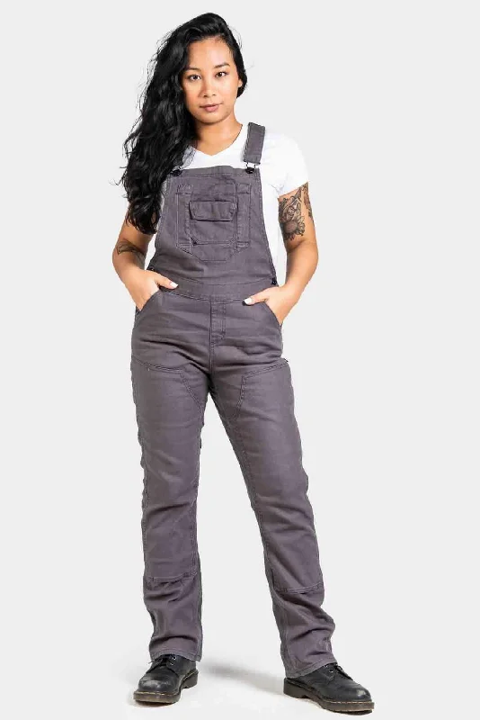 Freshley Overalls For Women in Grey Canvas