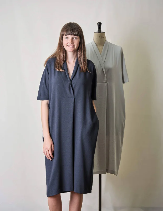 The Maker's Atelier Shawl Collar Dress