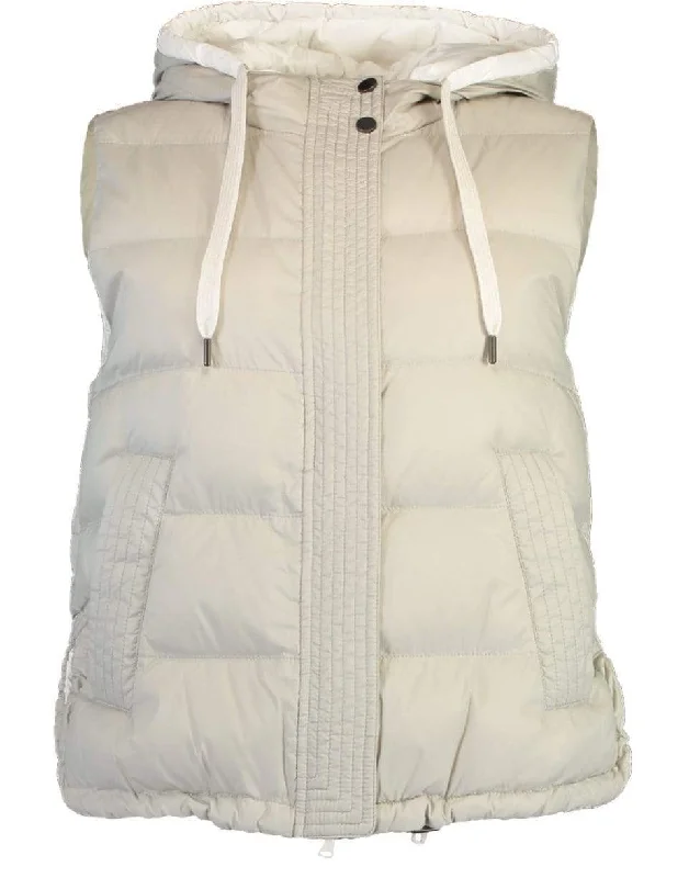 Hooded Nylon Puffer Vest