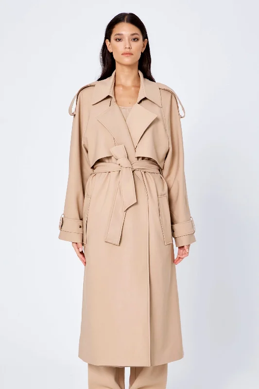 ROZALIA x ATOIR Womens The Trench Coat Sand