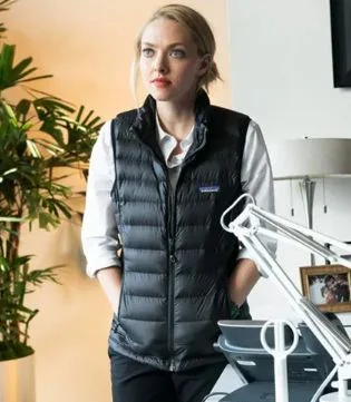 The Dropout Elizabeth Holmes Black Puffer Vest