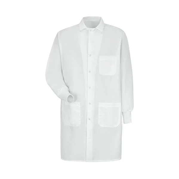 Unisex Interior Pocket Gripper-Front 41.5" Full-Length Lab Coat