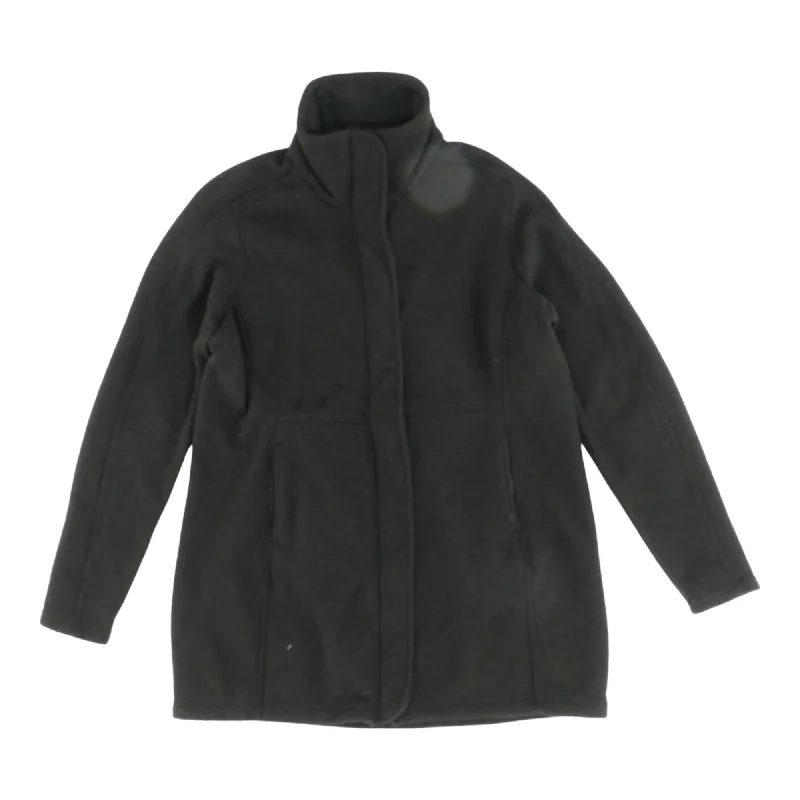 Black Solid Topcoat Coat