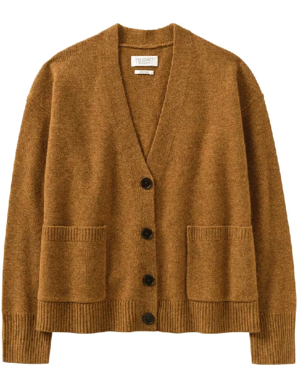 Toast Wool Cashmere Boxy Cardigan Turmeric